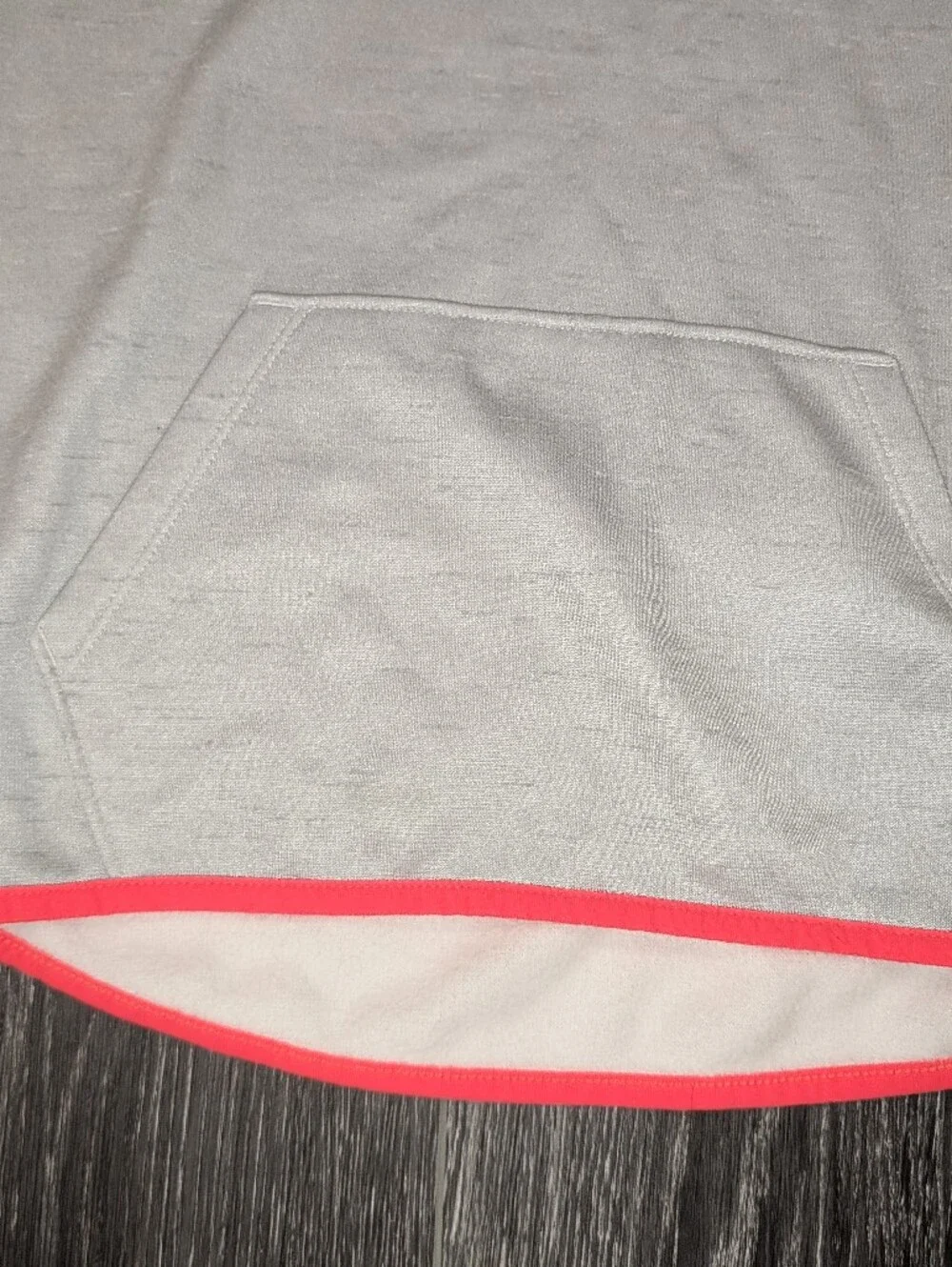 Under Armour Kids' Gray Hoodie with Neon Coral Logo